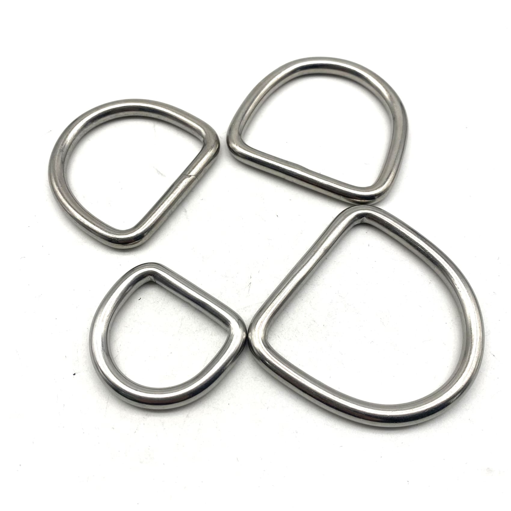 6mm Wire Stainless D Ring Seamless D Loop 30/40/45/50mm - BELT LOOP