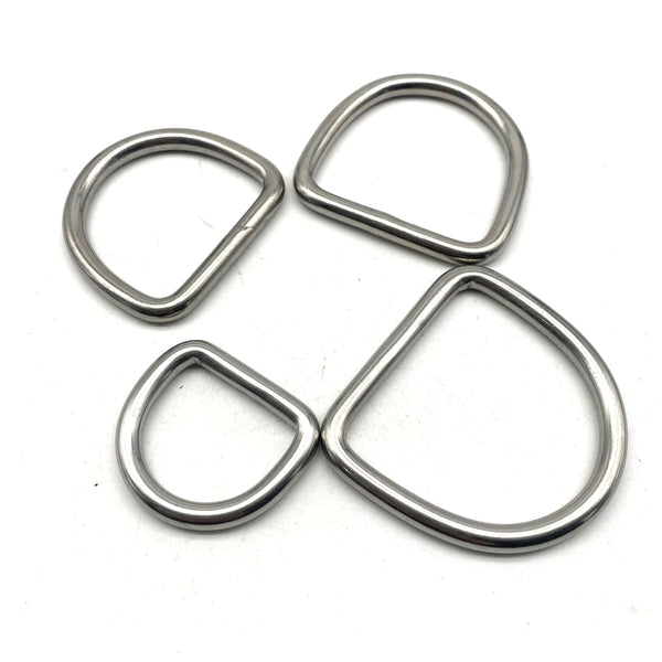 6mm Wire Stainless D Ring Seamless D Loop 30/40/45/50mm - BELT LOOP