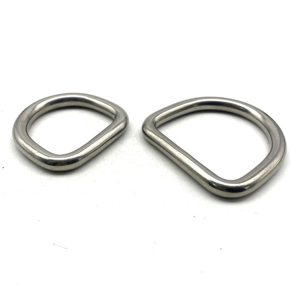 6mm Wire Stainless D Ring Seamless D Loop 30/40/45/50mm - BELT LOOP