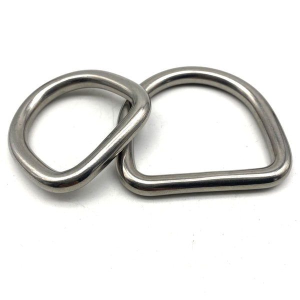 6mm Wire Stainless D Ring Seamless D Loop 30/40/45/50mm - BELT LOOP