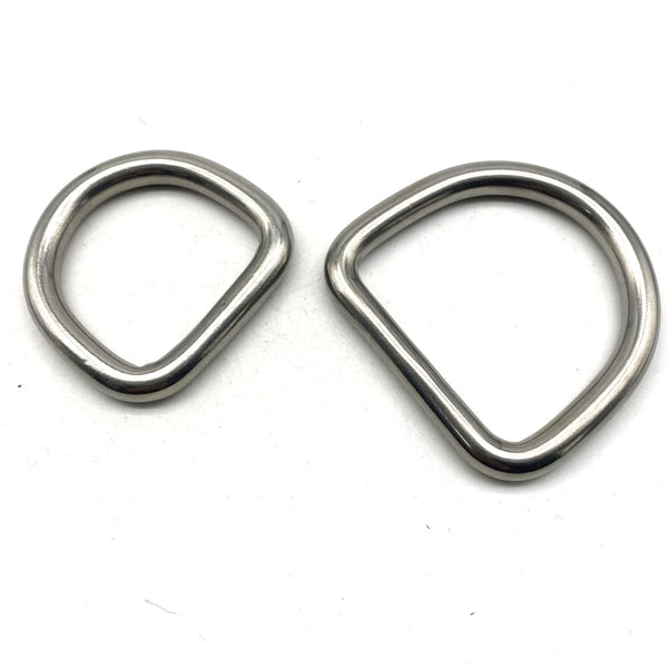 6mm Wire Stainless D Ring Seamless D Loop 30/40/45/50mm - BELT LOOP