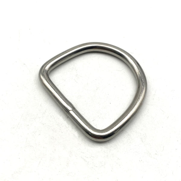 6mm Wire Stainless D Ring Seamless D Loop 30/40/45/50mm - BELT LOOP