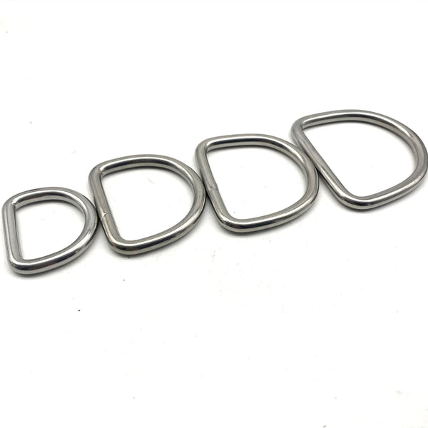 6mm Wire Stainless D Ring Seamless D Loop 30/40/45/50mm - BELT LOOP