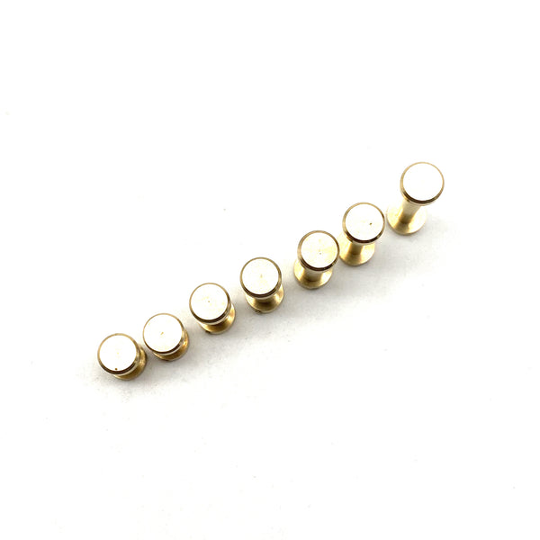 6mm Diameter Post Brass Chicago Screw Leather Crafting Screw Rivets