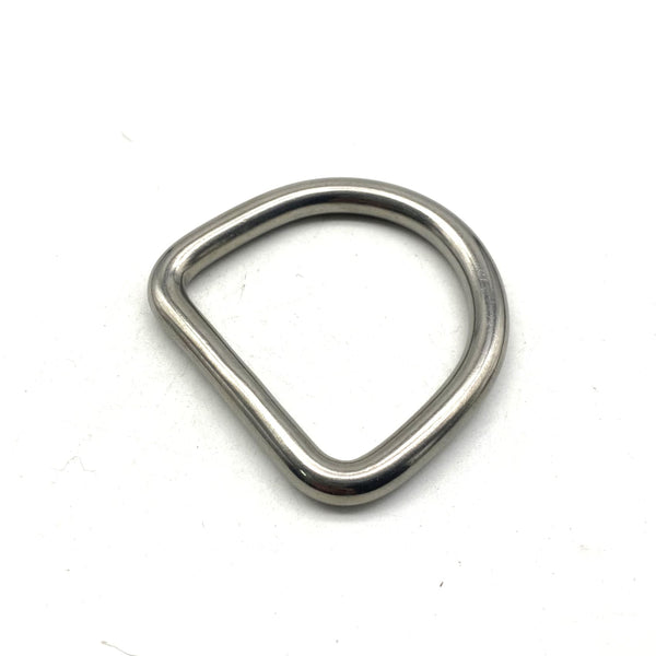 8mm Wire Stainless Sailboat D Loop Ring Seamless D Buckle 38/50mm - 50mm / 1pcs - BELT LOOP
