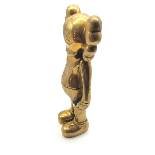 KAWS Bear Sculpture Brass Decor Ornament Statue House&Office Improvement Figurine 