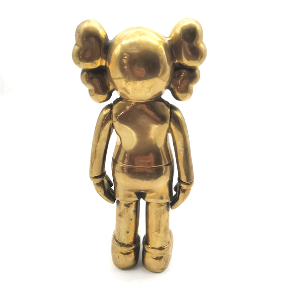 KAWS Bear Sculpture Brass Decor Ornament Statue House&Office Improvement Figurine 