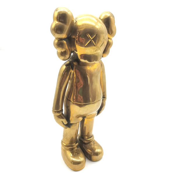 KAWS Bear Sculpture Brass Decor Ornament Statue House&Office Improvement Figurine 