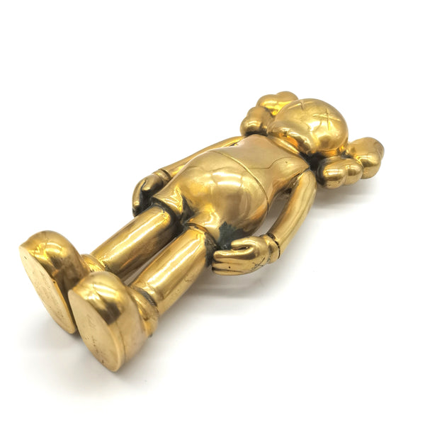 KAWS Bear Sculpture Brass Decor Ornament Statue House&Office Improvement Figurine 