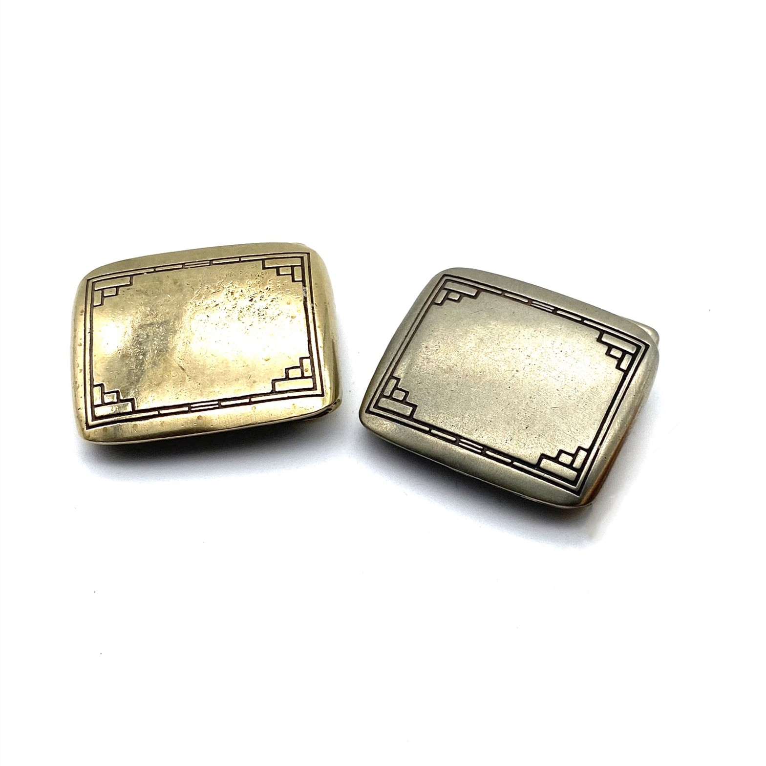 Brass Box Buckle Exclusive Leather Belt Slider Buckle -Metal Field
