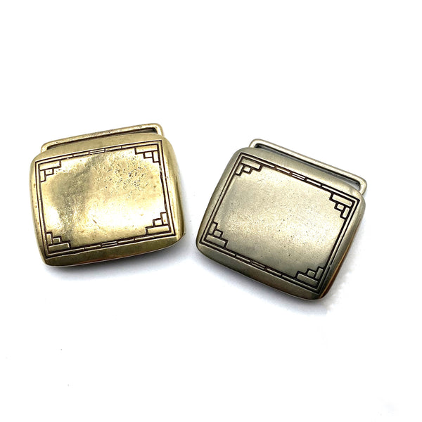 Brass Box Buckle Exclusive Leather Belt Slider Buckle