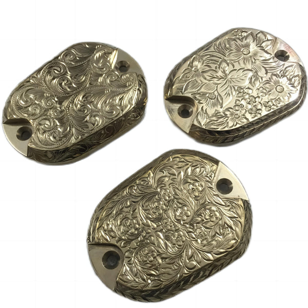 Brass Cylinders Brake for Harley Davidson Sportster Iron 883,Forty-Eight,XL 1200,Handmade Flower Engraved