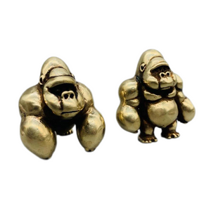 Brass Sculpture King Kong Knick Knack Desk Figurine Decoration Ornaments Statues Cute Gifts
