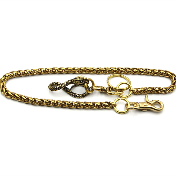 Snake Hook Biker Wallet Chain,Leather Purse Chain,Cowboy Wallet Chains,Belt Keychain Holder,Men's Outfit Accessories