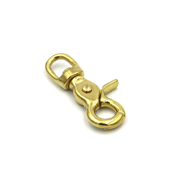 Swivel Carabiner Eye Loop Snap Hook,Brass Snap Clasp,Dog Leash Hook,Dog Collar Snap Clasp