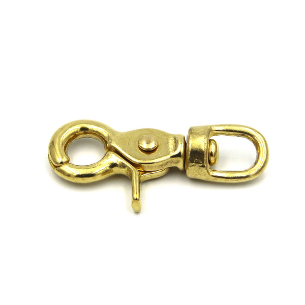 Swivel Carabiner Eye Loop Snap Hook,Brass Snap Clasp,Dog Leash Hook,Dog Collar Snap Clasp