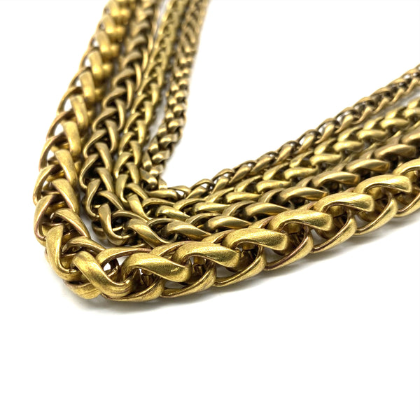 Brass Wheat Chain 4/6/7/8/10mm Plama Chains Handbag Chain Purse Chain
