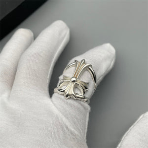CH Sterling Silver Ring Men Women Fashion Rings