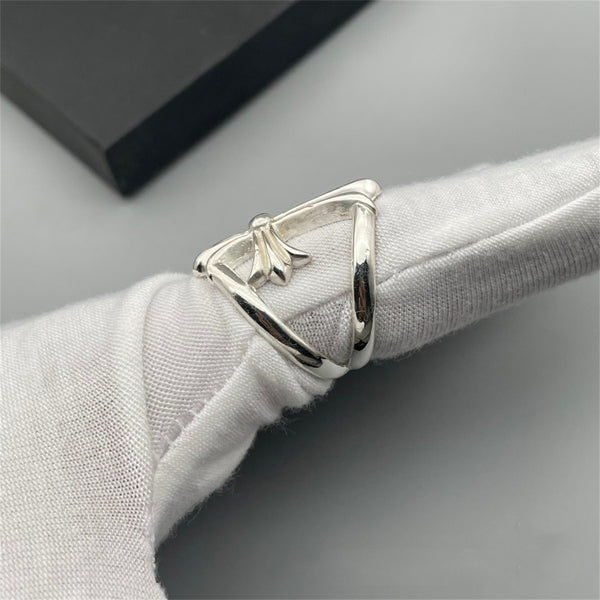 CH Sterling Silver Ring Men Women Fashion Rings