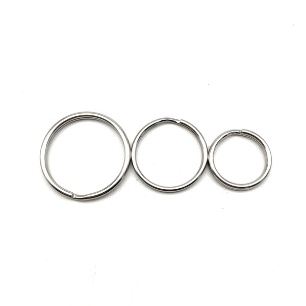 Stainless Keyrings Round Circle Split Ring 20/25/30mm