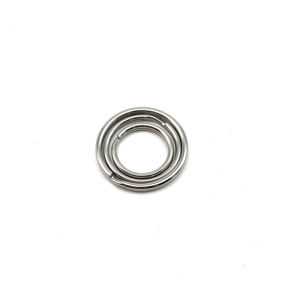 Stainless Keyrings Round Circle Split Ring 20/25/30mm