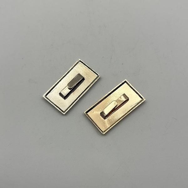 Customized Backpack Label Alloy Label Leather Bag Tag Personalized Brand Luggage Labels 40*21mm Light Gold/Silver