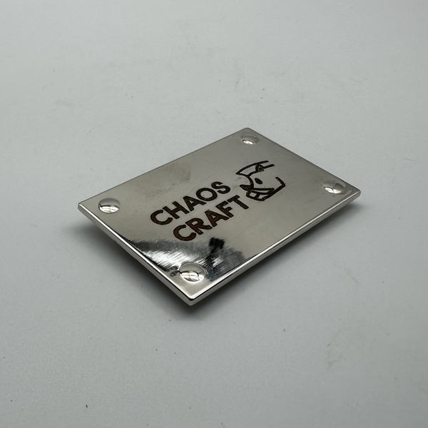 Custom Bag Label Silver Metal Label Leather Bag Tag Personalized Brand