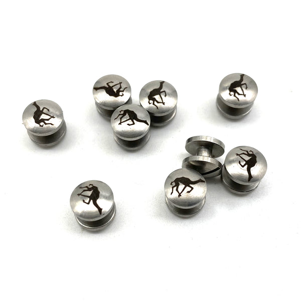 Custom Stainless Chicago Rivets Personalized Brand Leather Fastener Rivet