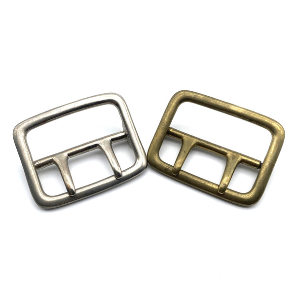 45mm Brass Double Prong Buckle Sam Browne Buckle Large Strap Fastener Buckle