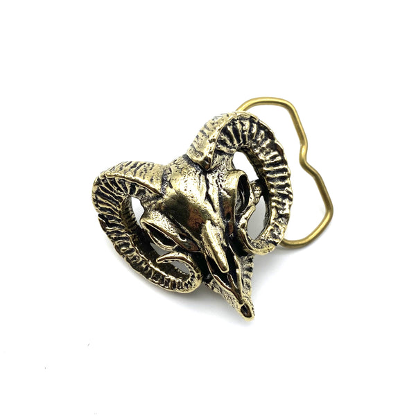 Copper Ram Head Belt Buckle,Exclusive Buckle Hand Crafted