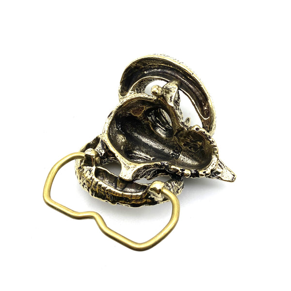 Copper Ram Head Belt Buckle,Exclusive Buckle Hand Crafted