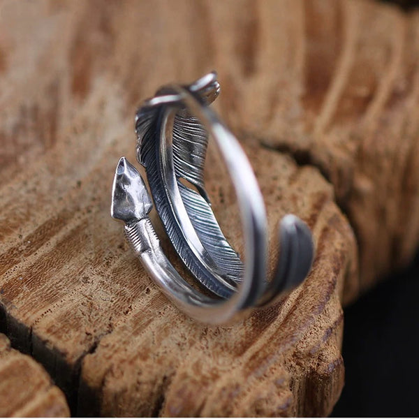 925 Sterling Silver Ring Size 10-16 Men Women Adjustable Band Ring