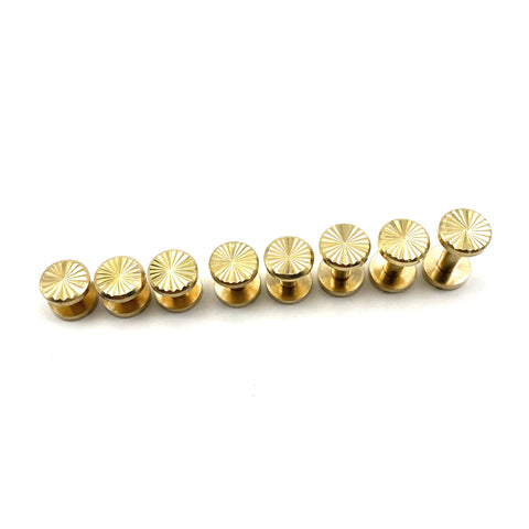Leather Rivets Chicago Screws Brass Sun Flower Leather Craft Fastener Studs