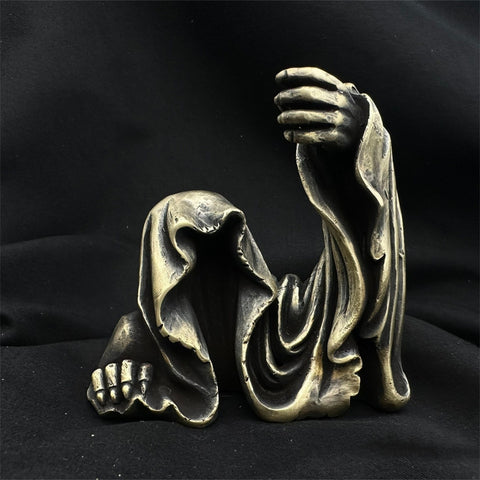 Brass Gothic Statue,Ghost Ornament Figurine,Halloween Gifts