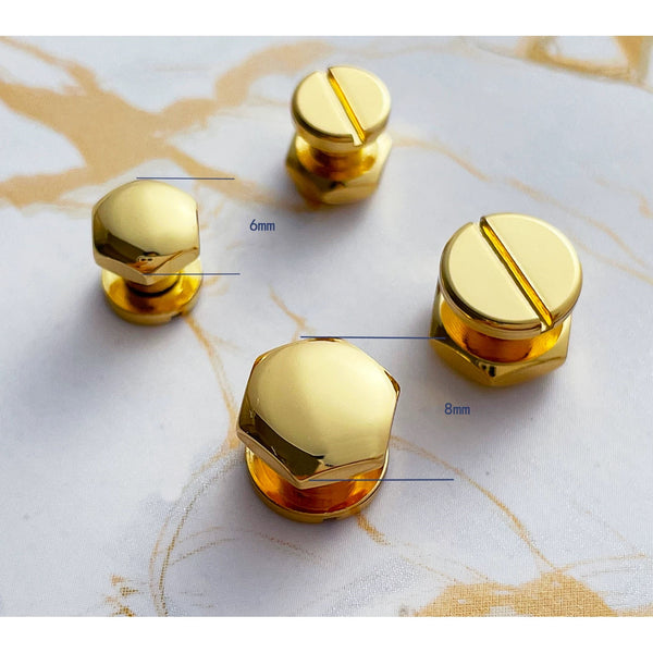 Hexagon Screw Rivets Leather Fastener Studs Bag Screw Buttons&nbsp;