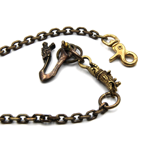 Dragon Hook Bronze Chain Wallet Leather Purse Chain Biker's Keychain Decoration