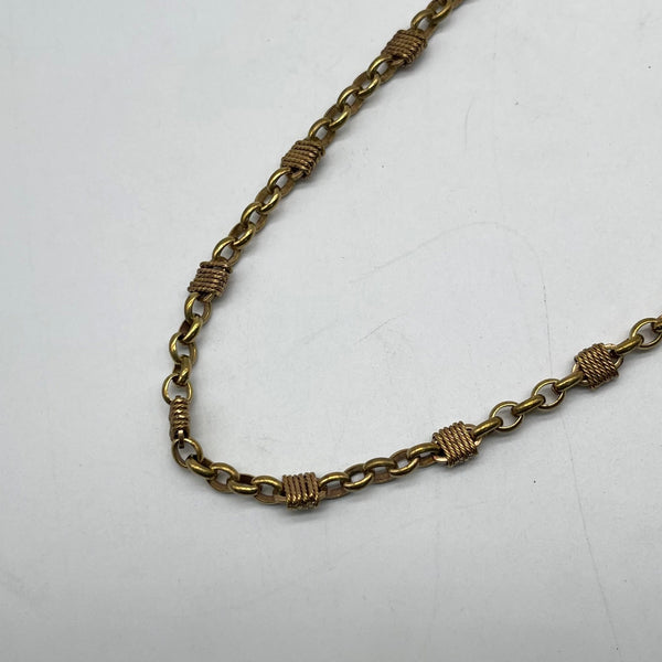 Textured Brass Link Chain for Bracelet Necklace Craft
