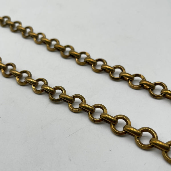 Brass Cylinder Connector Chain for Bracelet Necklace Craft(11.3mm)