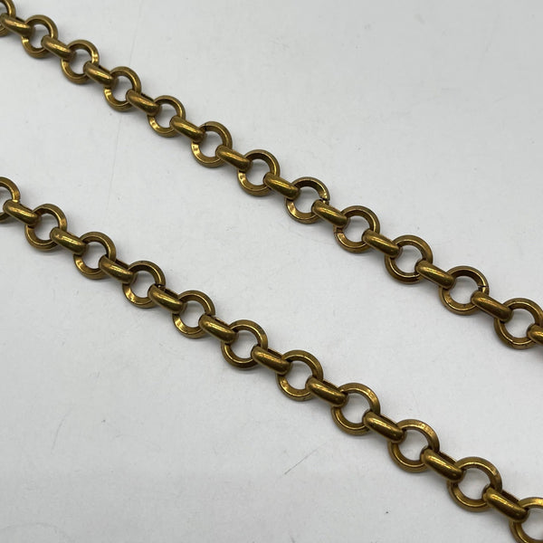 Brass Cylinder Connector Chain for Bracelet Necklace Craft(11.3mm)