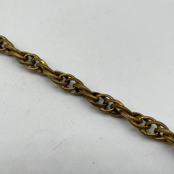 Vintage Brass Braided Twist Chain - Custom Length DIY Jewelry Supply