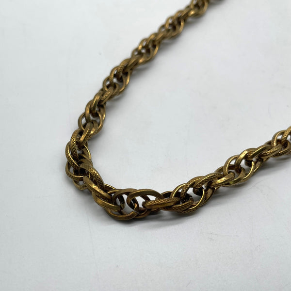 Vintage Brass Braided Twist Chain - Custom Length DIY Jewelry Supply