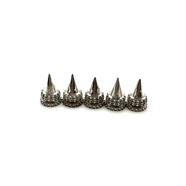 925 Sterling Silver Spike Studs Screw Back Leather Decoration Rivets 