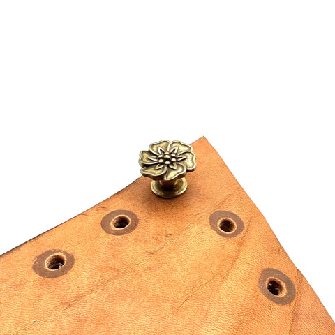 Denim Decorative Button Brass Jeans Flower Button Leather Jacket Decoration&Replacement Buttons
