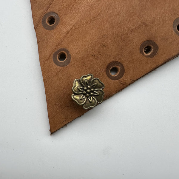 Denim Decorative Button Brass Jeans Flower Button Leather Jacket Decoration&Replacement Buttons