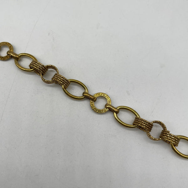 Ornate Vintage Brass Chain with Braided Links - Custom Length Jewelry Supply