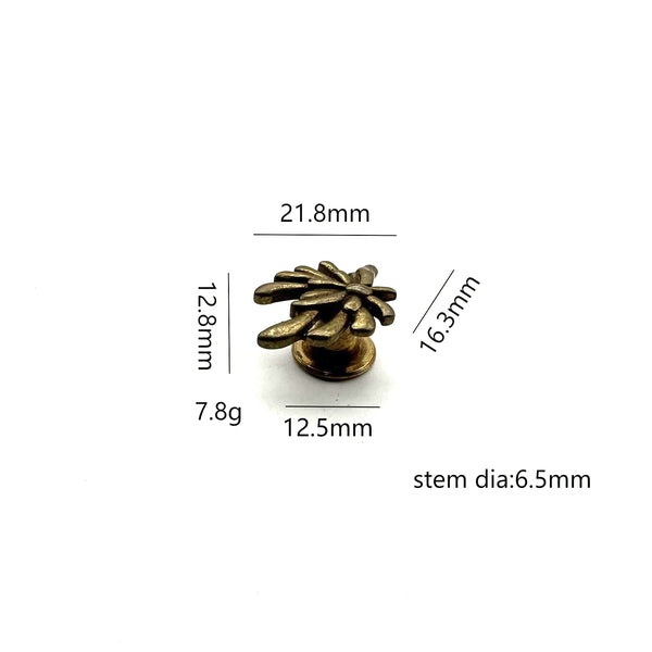 Denim Bras Button Brass Jeans Flower Button Leather Jacket Decoration&Replacement Buttons