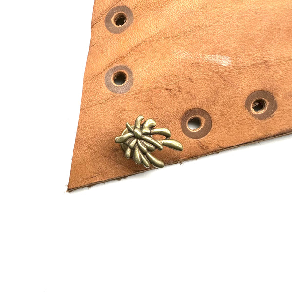 Denim Bras Button Brass Jeans Flower Button Leather Jacket Decoration&Replacement Buttons