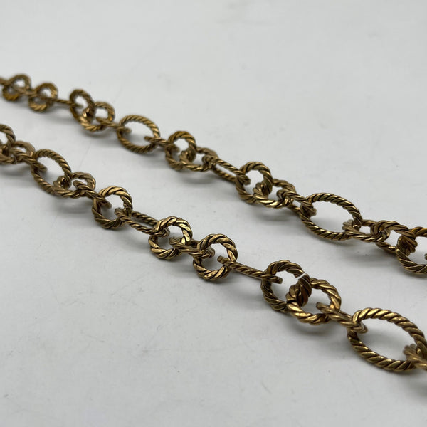 Retro Brass Rope Twist Link Chain - DIY Jewelry Craft Chain Findings