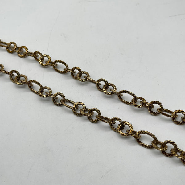 Retro Brass Rope Twist Link Chain - DIY Jewelry Craft Chain Findings