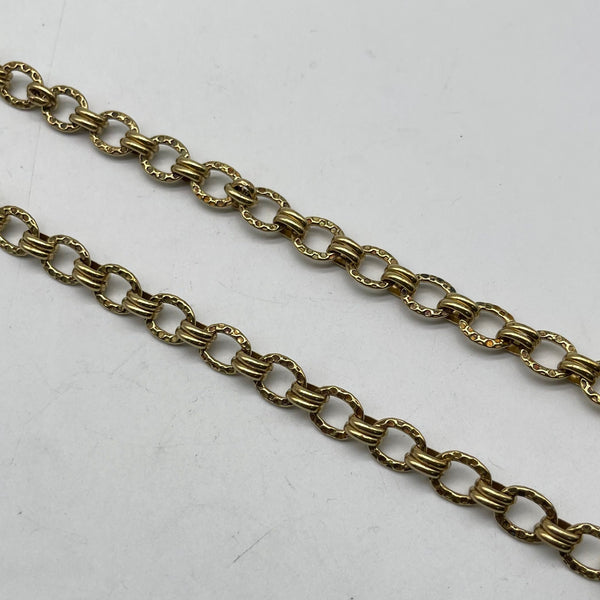 Textured Brass Chain - Customizable Multi-Use Jewelry Making Chain